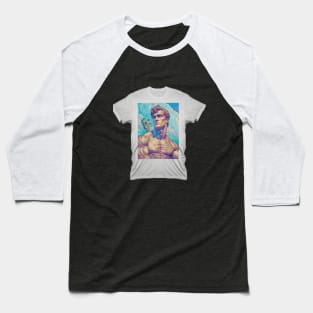 T-Shirt Of Painting Of A Superman On A T-Shirt Baseball T-Shirt